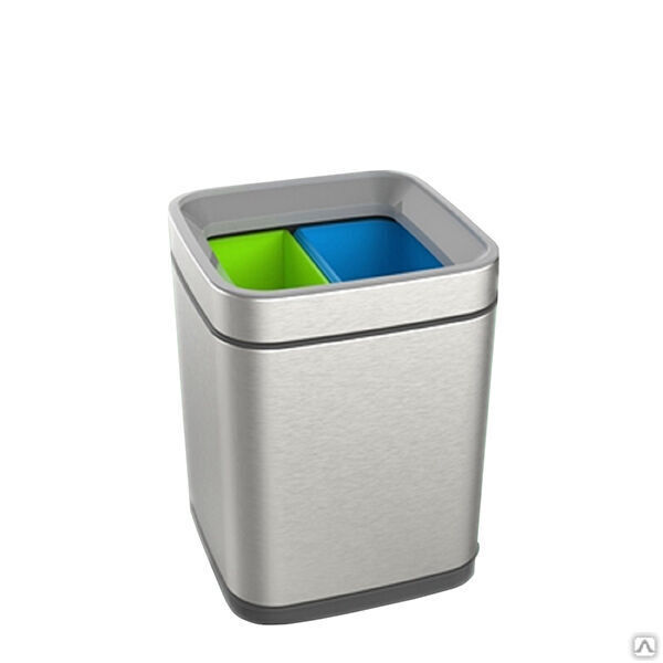 Ведро для раздельного сбора мусора, 2 емкости, внутр ведро, Foodatlas JAH-3622, 10л (5+5)